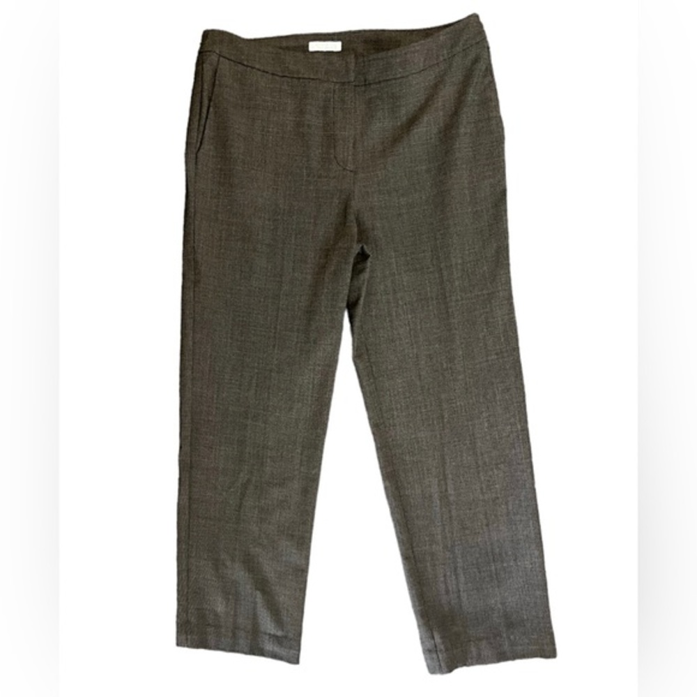 Charter Club Allison Fit Brown Plaid Dress‎ Pants | Size 12P